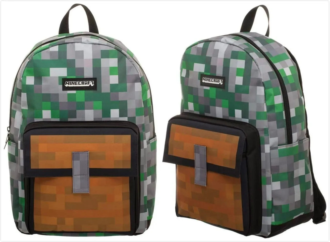 Mochila Escolar Infantil Mundo do Minecraft