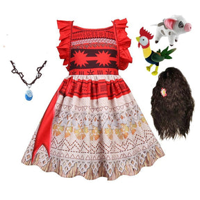 Fantasia Vestido Infantil Disney - Moana Magia dos Mares