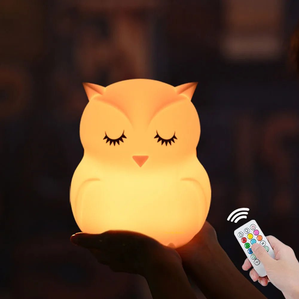 Luminária LED Tipo Animais Recarregável com Controle Remoto