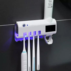 Suporte Esterilizador de Escova de Dentes com luz UV