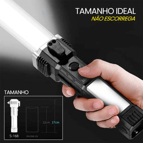 Lanterna Tática Powerbank 4 em 1 | Promoção compre 1 leve 2