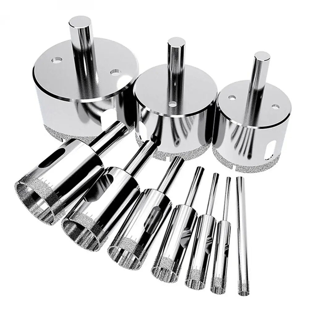 Broca Diamantada | DiamondCore Pro® - Kit com 10 serra copo diamantada