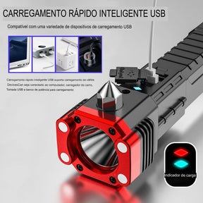 Lanterna Tática Powerbank 4 em 1 | Promoção compre 1 leve 2