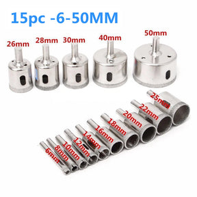 Broca Diamantada | DiamondCore Pro® - Kit com 10 serra copo diamantada