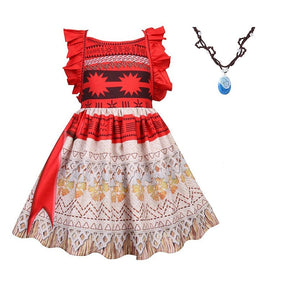 Fantasia Vestido Infantil Disney - Moana Magia dos Mares